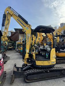Mini-excavatrice sur chenilles hydraulique compacte d'occasion Vio35-6 jaune pour l'agriculture et la construction - Product Image 3