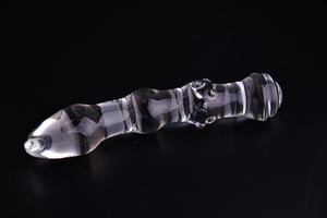 Dubbele Kop Helder Kristal Glas Anale Plug Vagina Vibrator Volwassen Homo Masturbatie Seksspeeltjes - Product Image 5