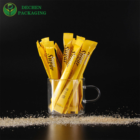 Art Sandwich Wrap Wax Coating Poly Coated Paper For Salt Pepper Brown Sugar Sachet With Logo