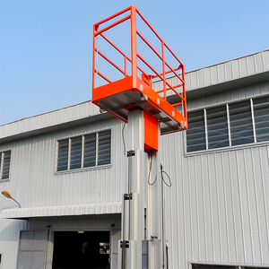 מעלית אדם חשמלית מאלומיניום עם תורן אנכי יחיד או כפול בגובה 4-14 מטר - Product Image 3