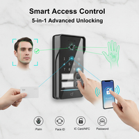 Interphone vidéo IP extérieur avec clavier numérique, contrôle d'accès par mot de passe et RFID, caméra et visiophone pour système d'appartement