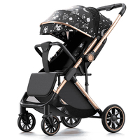 Poussette Bébé Luxe Légère et Réversible en Gros, Poussette Compacte Pliable pour Bébé, Landau de Voyage