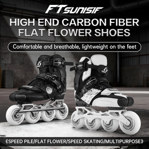 Patines en Línea de Fibra de Carbono con Logotipo Personalizado, Patines de Carreras Ligeros para Niños y Adultos, Impermeables, Profesionales, para Slalom - Product Image 4