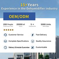 Déshumidificateur d'air industriel 720L/D, livraison rapide, fonction minuterie et dégivrage intelligent avec certification CE pour atelier de production de circuits imprimés