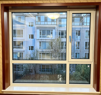 Ventana Abatible de Balcón de Doble Acristalamiento, Resistente al Viento y al Agua