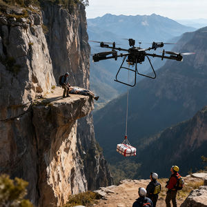 Dron de Bomberos 3WWDZF6-30D, UAV de Supresión de Incendios, Polvo Seco, Bombero Aéreo, Tiempo de Descarga de 30 Segundos, Motor sin Escobillas, 5G - Product Image 2