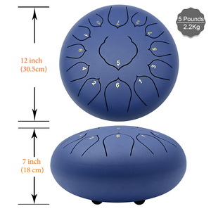 Instrumento Musical para sanar chakras, sartén de mano con tambor de lengüeta de acero, con bolsa - Product Image 6