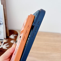 Étui personnalisable antichoc en similicuir magnétique avec texture Aramid pour iPhone 18 17 Pro Max, anneau métallique, 6 couleurs