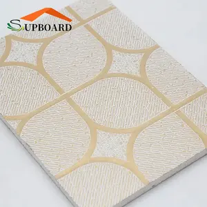 Acoustic PVC Gypsum Ceiling Tiles Laminated Perforated Gypsum Board