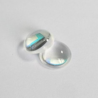 Lente Óptica Planoconvexa de Grado de Laboratorio, Diámetro 12mm, Grosor del Borde 1mm, para Experimentos de Física, Enseñanza y Pruebas