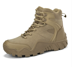 HPB01 Promotion Stock - Bottes d'entraînement en daim marron désertique et noir AS33 - Bottes de combat Coyote Brown, Khaki, Noir - Product Image 4