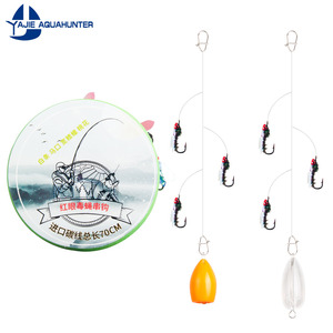 Pesca de agua dulce Woolly Bugger Rig con flotador o gancho de cuerda que se hunde Juego de mosca simulada - Product Image 5