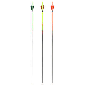 <span class=keywords><strong>Frecce</strong></span> in Puro Carbonio per Tiro con l'Arco - Piume Vere a Forma di Cuore 2\" ID 4.2mm 84.8cm (Spine 400-1000) per Caccia, Tiro <span class=keywords><strong>e</strong></span> Pratica - Product Image 2