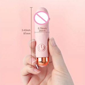 เครื่องนวดพกพาแบบมือถือ ดีไซน์เหมือนจริง ผลิตจากซิลิโคนที่อ่อนโยนต่อผิว เครื่องมินิมาสซาจ ของเล่นทางเพศสำหรับผู้ใหญ่ เครื่องสั่นแบบกระสุน - Product Image 2