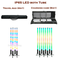 Tube LED intelligent sans fil DMX512 à 360 pixels, batterie intégrée, pleine couleur pour mariage, DJ, éclairage de scène, RGBWA Pixel Uplight, télécommande IR