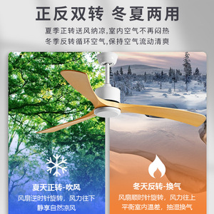 <b>Ceiling</b> <b>Fan</b> Ac Motor <b>Remote</b> <b>Control</b> Living Room And Study Fixed Blade <b>Fan</b> Lightless Hanging Rod - Product Image 5