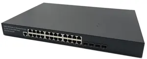 L3 saklar jaringan dapat dikelola 24-10/100/1000Mbps dengan 4x10G SFP Uplink PoE Switch