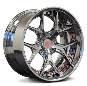 Rines Cóncavos Profundos Cromados de 18-22 Pulgadas 5*114.3 5*115 5*120 de Aluminio Forjado para Autos de Pasajeros, Compatibles con Mustang, Charger, Camaro - Product Image 3