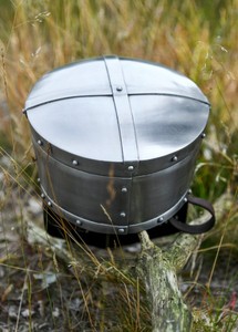 Casque de Chevalier Templier, environ 1200 AD, fabriqué à la main, en acier de 1,6 mm avec doublure en cuir, style médiéval, armure historique décorative - Product Image 6