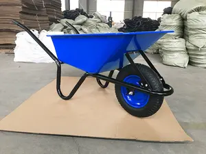 Xe cút kít wb6414 sản phẩm cho vườn xây dựng xây dựng giá rẻ hơn Heavy Duty khay kim loại 150kg bánh xe barrow