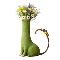 Vase original en forme de chat fait main, personnalisé, best-seller, idéal pour les mariages, les anniversaires, les décorations, les cadeaux pour femmes, les cadeaux de bienvenue, livraison directe HQ.