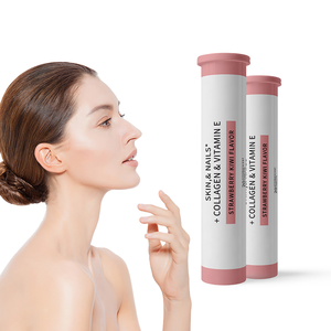 Saç cildi ve tırnakları desteklemek için biyotin E vitamini C vitamini ve kollajen ile en popüler efervesan vitamini içecek tableti - Product Image 5