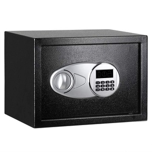 AJF Basics Black Steel Safe Security Box Secret Stash Luxury Money elettronica Keypad di sicurezza cassetta di sicurezza - Product Image 1