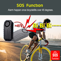 Alarm Getar Nirkabel IP55 Tahan Air RF433 Desibel Tinggi 113dB, Alarm Anti Maling Kendaraan Nirkabel Dengan 3 Baterai AAA dan Jangkauan 20-50M