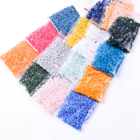 447 Couleurs Complètes de Strass Carrés/Ronds en Résine pour Peinture Diamant 5D DIY, Pierres de Mosaïque en Strass