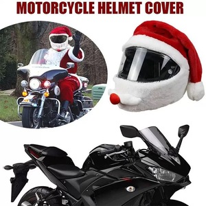 Christmas Santa <b>Motorcycle</b> Helmet Cover Nativity Helmet Cover Santa Claus Xmas Hat Decoration <b>Accessories</b> for Men/ Women - Product Image 4