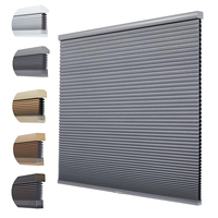 Persianas Enrollables Opacas Inalámbricas Tipo Panal, Cortina Plisada con Motor Eléctrico, Decoración para Hoteles y Hogares, Control de Luz, Maximiza la Iluminación
