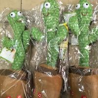 Jouets cactus dansants en peluche super doux, électriques, magiques, parlants, éducatifs, chantants, jeux pour les anniversaires d'enfants de 2 à 4 ans