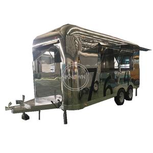 Remorque alimentaire mobile en acier inoxydable OEM, camion de restauration à vendre en Europe, chariot de restauration rapide - Product Image 1