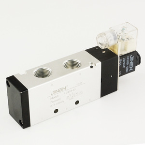 Válvula Solenoide Neumática Jinen 4V410-15 AC220V DC24V de Dos Vías y Cinco Vías con Válvula Piloto para Control de Aire - Product Image 1