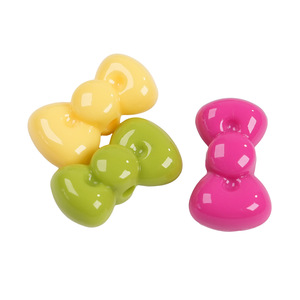 Mini Perlas <span class=keywords><strong>de</strong></span> Lazo Color Crema <span class=keywords><strong>de</strong></span> 17x10mm con Agujero, Lindas Perlas Acrílicas con Forma <span class=keywords><strong>de</strong></span> Lazo para DIY, Cadena para Teléfono, Pulsera, Collar, Fabricación <span class=keywords><strong>de</strong></span> Joyería - Product Image 5