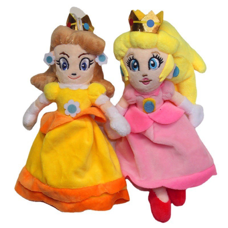 Super Mario Bros Plush Toys – Princess Peach, Daisy, Or Rosalina Soft Stuffed Doll (8-11")