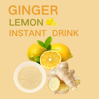 Té Instantáneo de Cúrcuma y Jengibre con Miel, Frutas y Hierbas, Té de Limón Crudo Procesado, Infusión de Limón, Jengibre y Miel