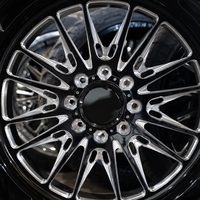 Jantes personnalisées en alliage d'aluminium forgé de 20 à 26 pouces pour camions et voitures de tourisme, super profondes, tout-terrain, nouvelle finition noire, garantie 5 ans