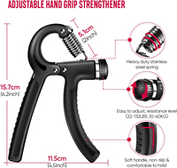 Kit de Entrenamiento de Resistencia Ajustable ZJFIT, Paquete de 5, Fortalecedor de Agarre para Antebrazos, Empuñaduras para Manos