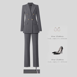 Tailleur Printemps-Automne Professionnel pour Femmes, Robe Formelle Raffinée avec <span class=keywords><strong>Salopette</strong></span> pour les Déplacements Professionnels, Entretiens d'Embauche, et une Allure Élégante - Product Image 2