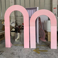 Décoration de scène multi-niveaux pour fête d'anniversaire ou mariage à l'étranger, arche de mariage