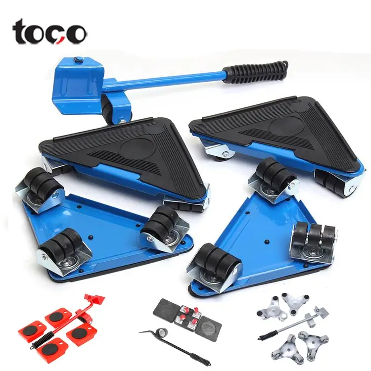 TOCO Wholesale 5Pcs Furniture Lifter Sliders Kit Profession Heavy furniture mover heavy furniture moving system lifter tool