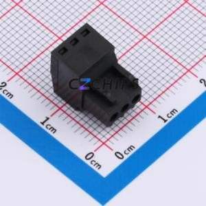 DB2EK-2.54-3P-BK-S Plug-in Terminal Block P=2.54mm Connector Male Plug 1x3P 2.54mm Black - Product Image 2