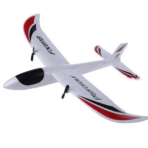 FX-818 FX818 RC uçak 2.4G EPP uzaktan kumanda RC uçak planör oyuncak LED ışık çocuk hediye ile açık sabit kanat uçak