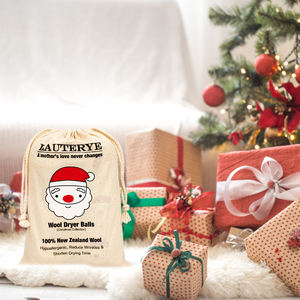 Venta caliente Bolas de secador de lana orgánica Ecológico Durable Bolas de fieltro de lana reutilizables con bolsa de algodón Reduce el tiempo de secado (3 +) - Product Image 6