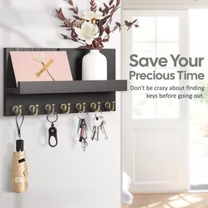 <span class=keywords><strong>Porte</strong></span>-clés mural: Installation facile du mur organisateur de courrier - Product Image 4