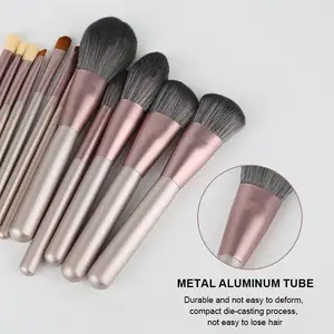 12Pcs Purple Brushes Makeup With Synthetic Hair Full Set Make Up Brush Kit Customized Cosmetic Tools Makeup Brushes Set