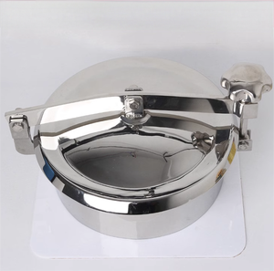 KQ 하이 퀄리티 스테인레스 스틸 SS304 316L 탱크 압력 용기 159-700mm Inox 위생 라운드 맨홀/맨웨이 커버 식품 등급 - Product Image 4