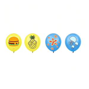 Artículos de Fiesta de Cumpleaños Amarillos con Temática de Dibujos Animados, Set de Decoraciones de Feliz Cumpleaños que Incluye Adorno para Pastel y Decoraciones de Fondo DIY - Product Image 3