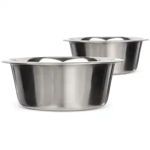Pet Brands Stainless Steel Dog Cat Bowls Elevated Dog Feeder Bowls Extra Large Metal Dog Food and Water Dish